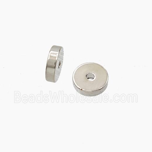 Copper Heishi Spacer Beads Platinum Plated