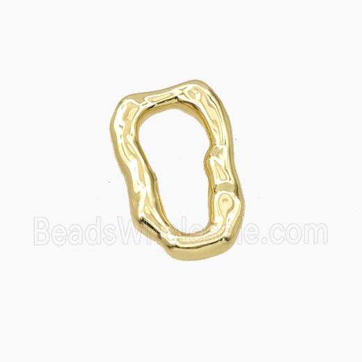 Copper Oval Connector Gold Plated