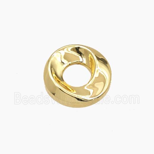 Copper Circle Beads Gold Plated