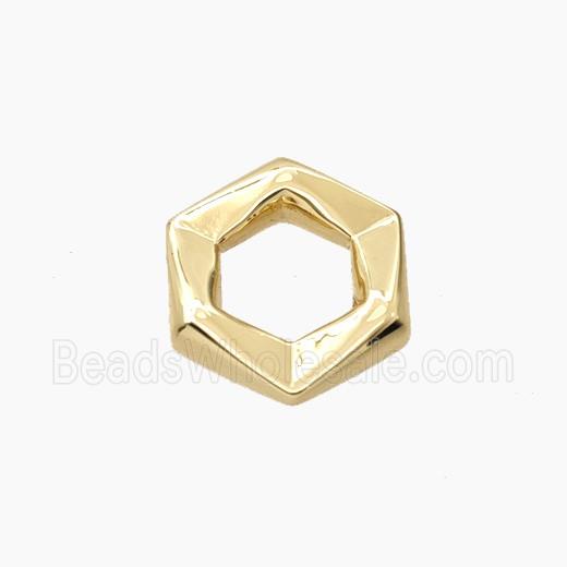 Copper Hexagon Connector Gold Plated