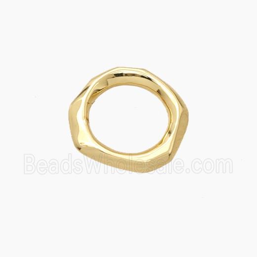 Copper Circle Connector Gold Plated