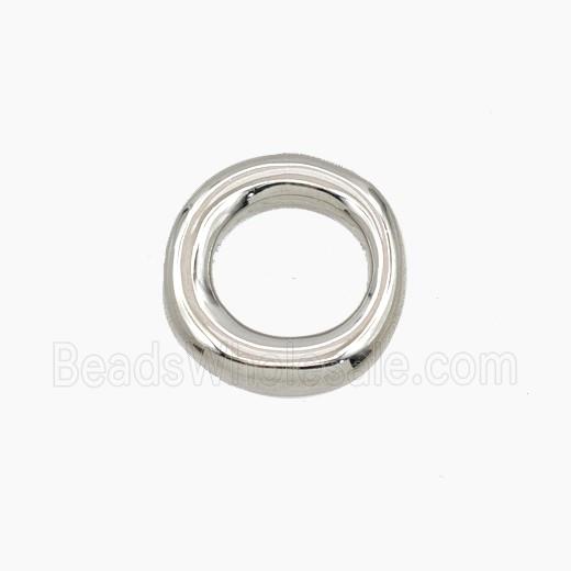 Copper Circle Connector Platinum Plated