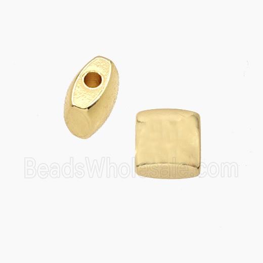 Copper Square Beads Gold Plated