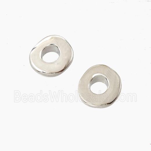 Copper Heishi Beads Platinum Plated