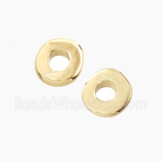 Copper Heishi Beads Gold Plated