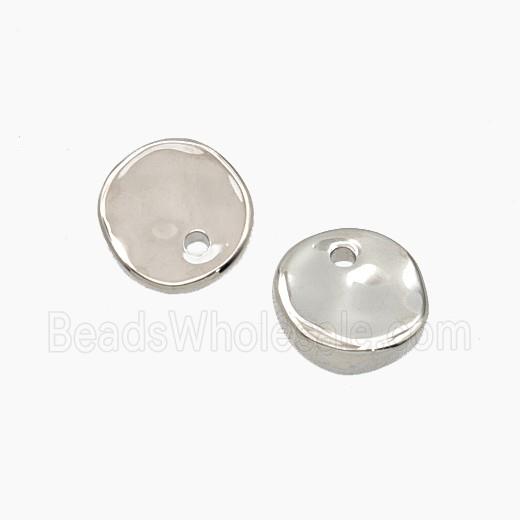 Copper Coin Pendant Platinum Plated