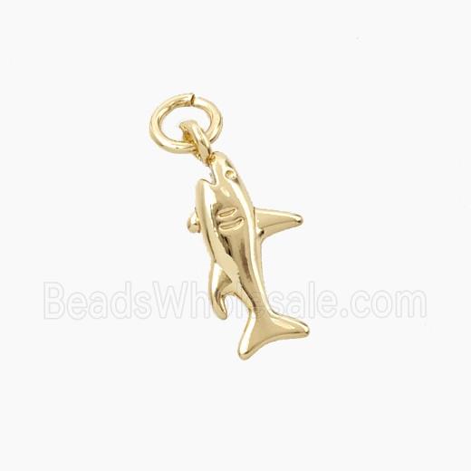 Copper Shark Pendant Gold Plated