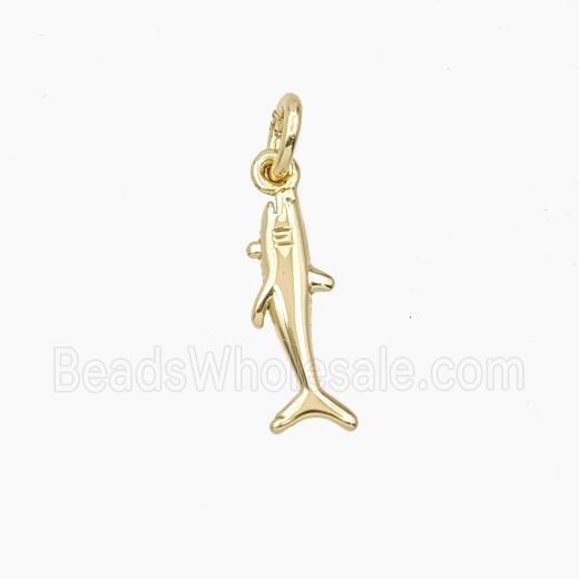 Copper Shark Pendant Gold Plated