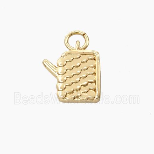 Copper Watering Can Pendant Gold Plated