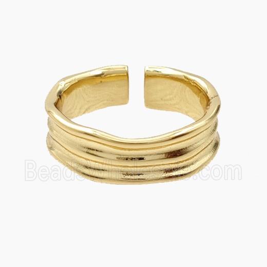 Copper Rings Gold Plated