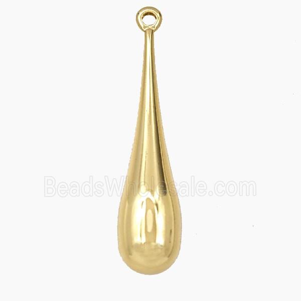 Copper Teardrop Pendant Gold Plated