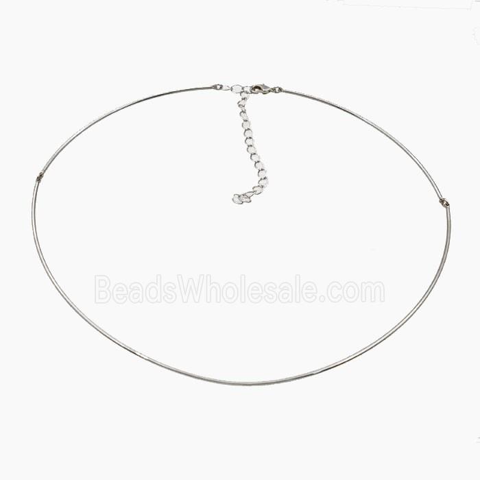 Copper Necklace Chain Platinum Plated