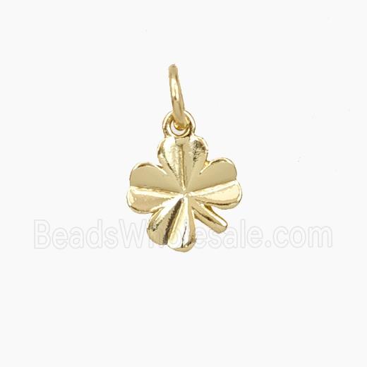 Copper Clover Pendant Gold Plated