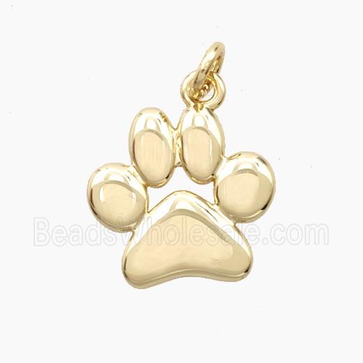 Copper Paws Pendant Gold Plated