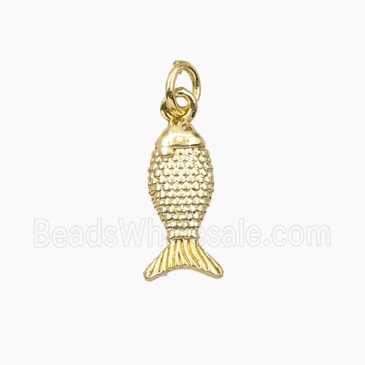 Copper Fish Pendant Gold Plated