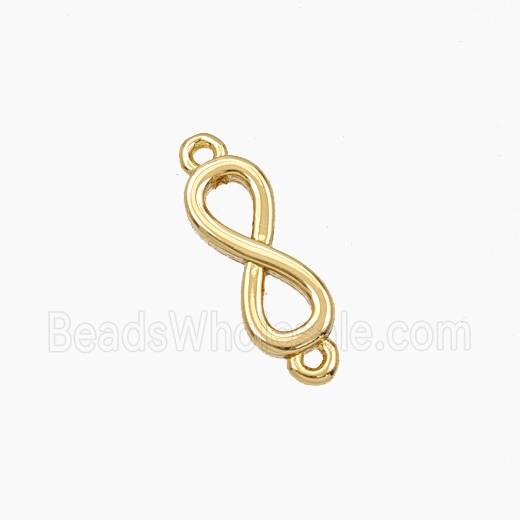 Copper Infinity Connector Gold Plated