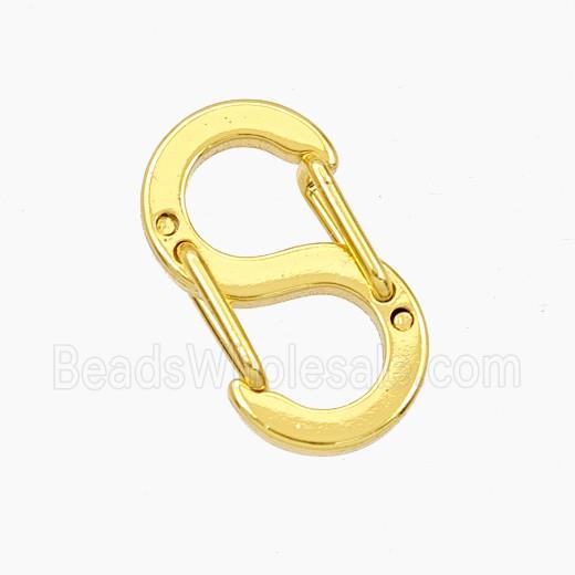 Copper Carabiner Clasp Gold Plated