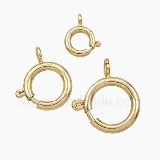 Copper Spring Clasp Gold Plated