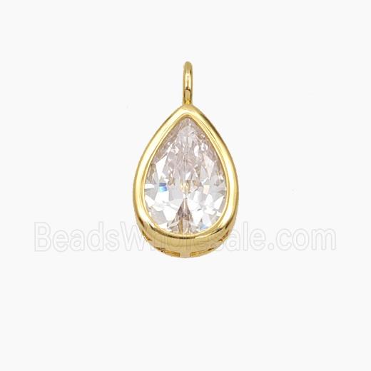 Cubic Zirconia Teardrop Pendant