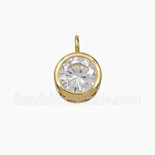 Cubic Zirconia Circle Pendant