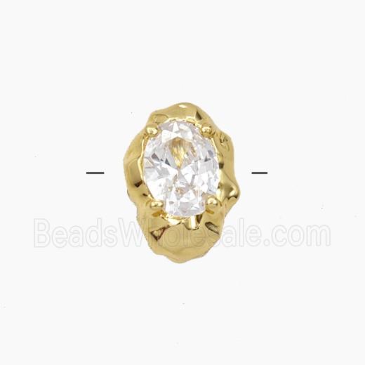 Cubic Zirconia Oval Beads