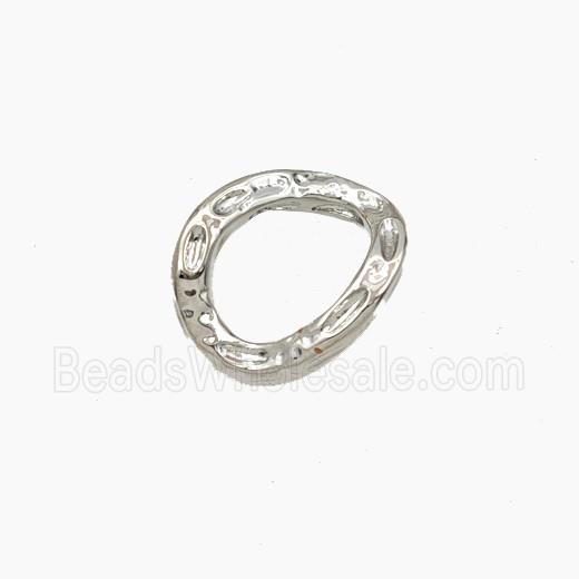 Copper Circle Connector Platinum Plated