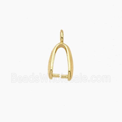 Copper Bead Pave Zircon, Gold Plated