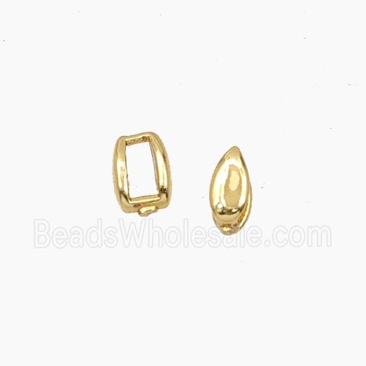 Copper Bead Pave Zircon, Gold Plated