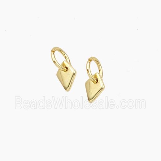 Copper Bead Pave Zircon, Gold Plated
