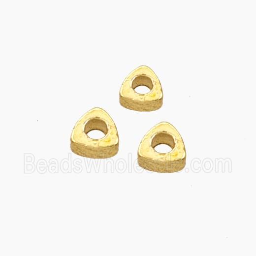 Copper Triangle Beads Gold Plated