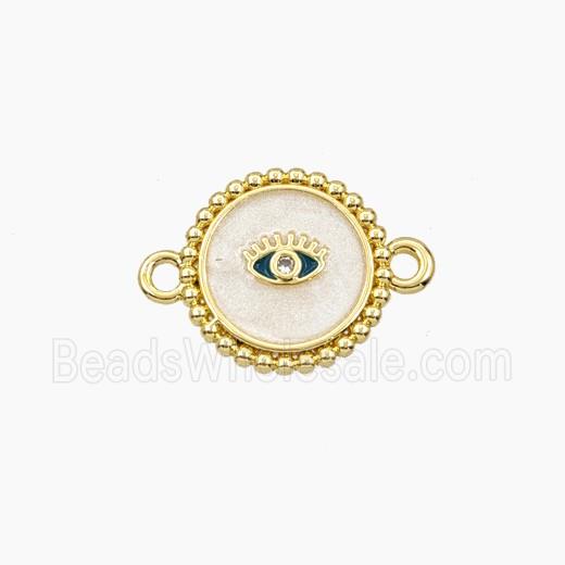 Copper Circle Connector Eye Enamel Gold Plated