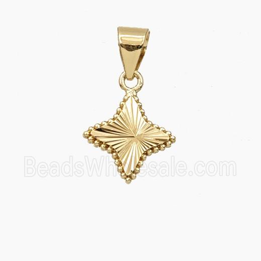Copper Northstar Pendant Gold Plated