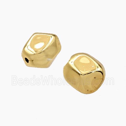 Copper Nugget Beads Freeform Gold Plated