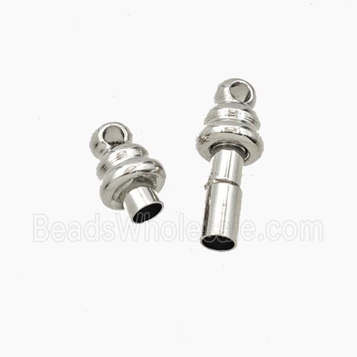 Copper Clasp Platinum Plated