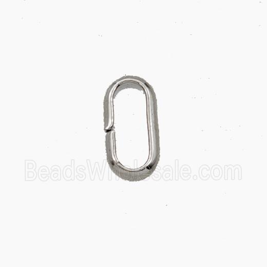 Copper Oval JumpRings Platinum Plated