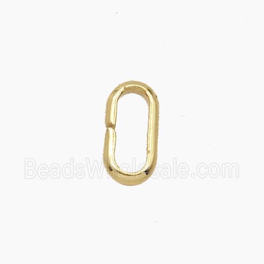 Copper Oval JumpRings Gold Plated
