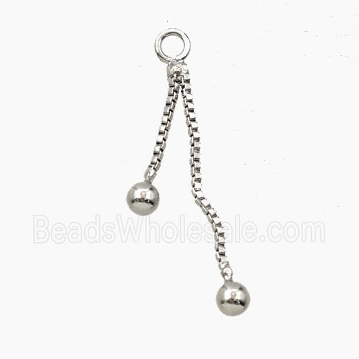 Copper Necklace Extender Platinum Plated