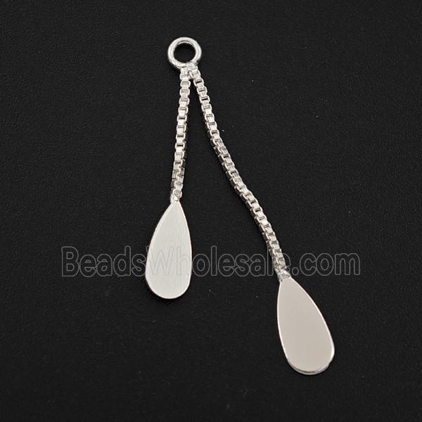 Copper Necklace Extender Shiny Silver