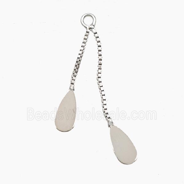 Copper Necklace Extender Platinum Plated