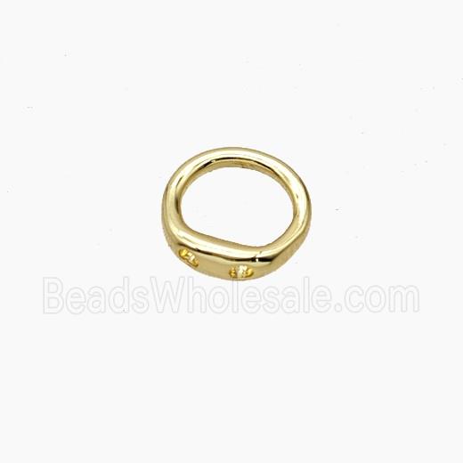 Copper Circle Connector Gold Plated