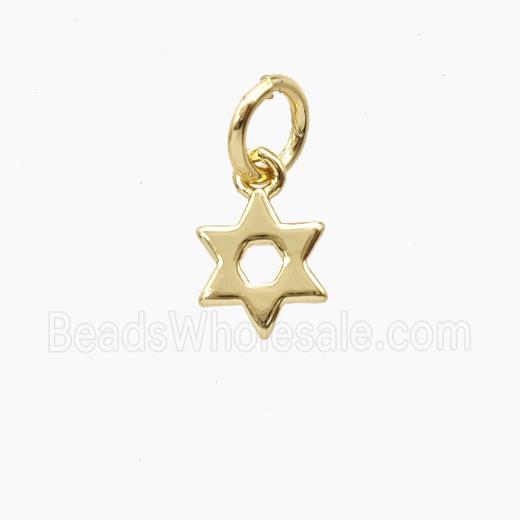 Copper Star Pendant Gold Plated