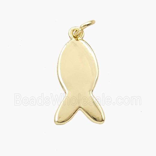 Copper Fish Pendant Gold Plated