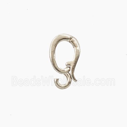 Copper Clasp Platinum Plated