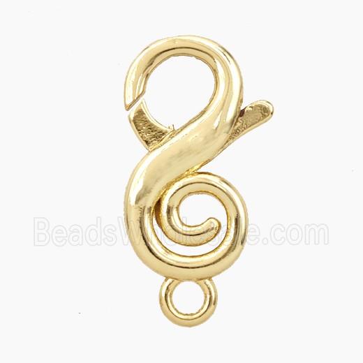Copper Lobster Clasp Gold Plated
