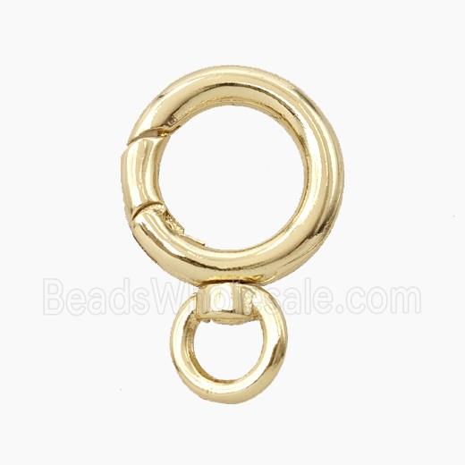Copper Carabiner Clasp Gold Plated