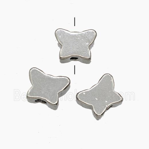 Copper Butterfly Beads Platinum Plated