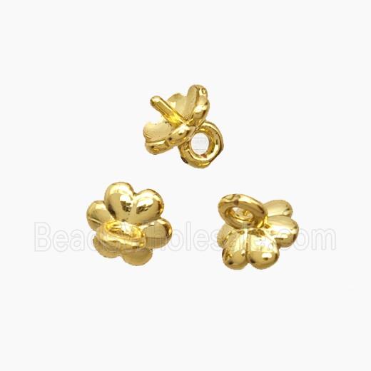 Copper Flower Bail Gold Plated
