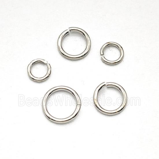 Copper Jumprings Platinum Plated