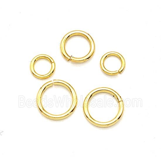 Copper Jumprings Gold Plated
