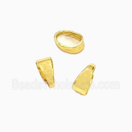 Copper Clasp Bail Gold Plated